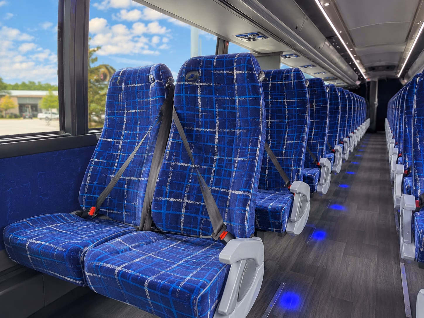 boston charter bus services interior